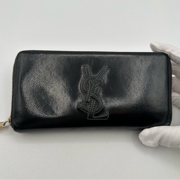 YSL Yves Saint Laurent Large Zip Around Wallet - Picture 1 of 14